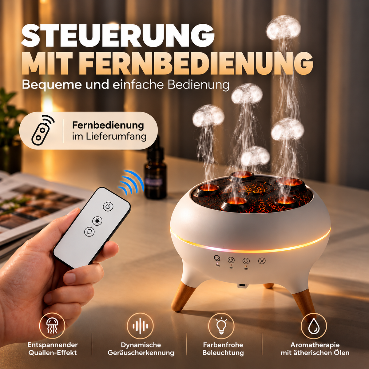 Lampuni Jelly – 3-in-1 Quallen-Diffusor